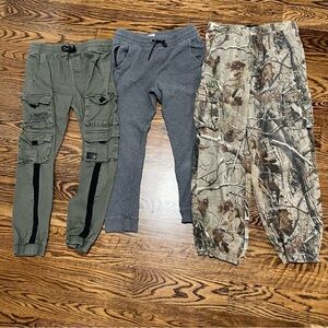 Green, Gray, and Camo Joggers